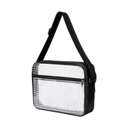 LOVIVER Umhängetasche, transparente Tasche für Stadionveranstaltungen, einfach mit Schultergurt, PVC, transparent, transparente Geldbörse für Stadion, XL von LOVIVER