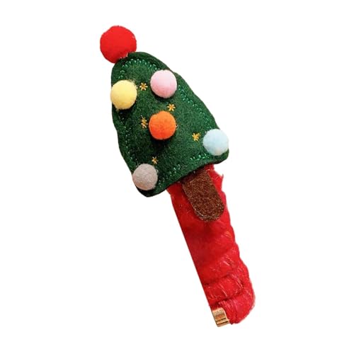 LOVIVER Weihnachtliches Spiral-Haargummi, moderne geflochtene elastische Spulen für Geschenke, den täglichen Gebrauch, Frauen, Grüner Weihnachtsbaum von LOVIVER