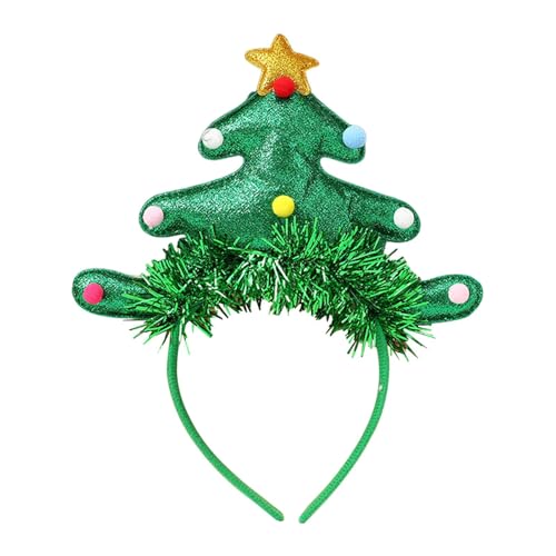 LOVIVER Weihnachts-Stirnband, verkleiden Sie sich, Kopfbedeckung, Weihnachts-Kopfbedeckung für Party-Zubehör, Geburtstag, Glitzernder Weihnachtsbaum von LOVIVER