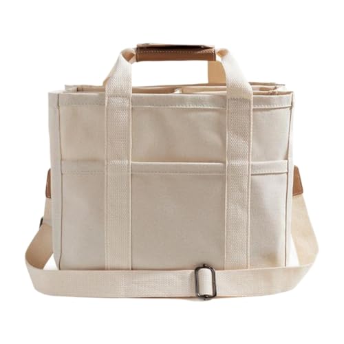 LOVIVER Women Canvas Tote Bag Freiheitsdame Handtasche für Pendeln der Arbeitsreise Datierung von LOVIVER