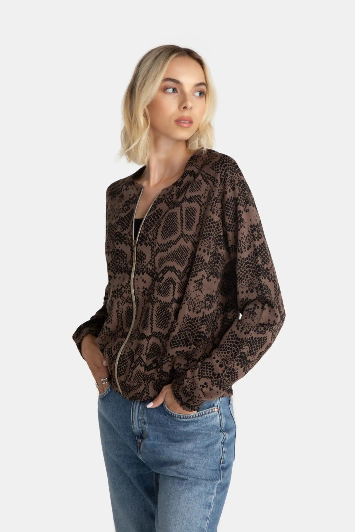 Blouson Boca Python Braun Blouson Boca Python Braun von LOVJOI