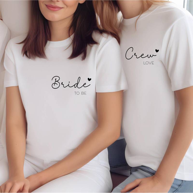 Jga T-Shirt Personalisiert Mit Name | Personalisiertes Shirt Braut Junggesellinnenabschied Brautparty Team von LOVJU