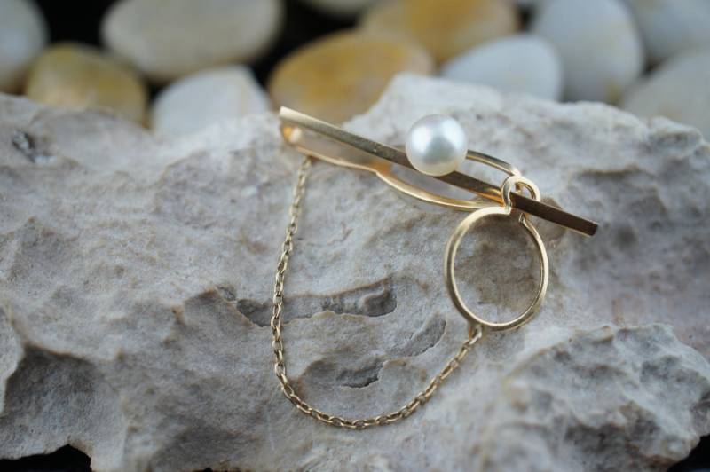 18K Vintage Krawattenklammer Bar Verschluss Sonne Adler Solid Gold Männer Schmuck Gentleman Krawatte Accessoire Kette Z von LOVNTG