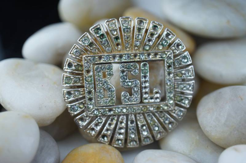 Bsl Schmuck Luxus Zirkonia Silber Ton Brosche Kreis Scheibe Vintage Pin Minimalistisch Modernist Anmut Dd119 von LOVNTG