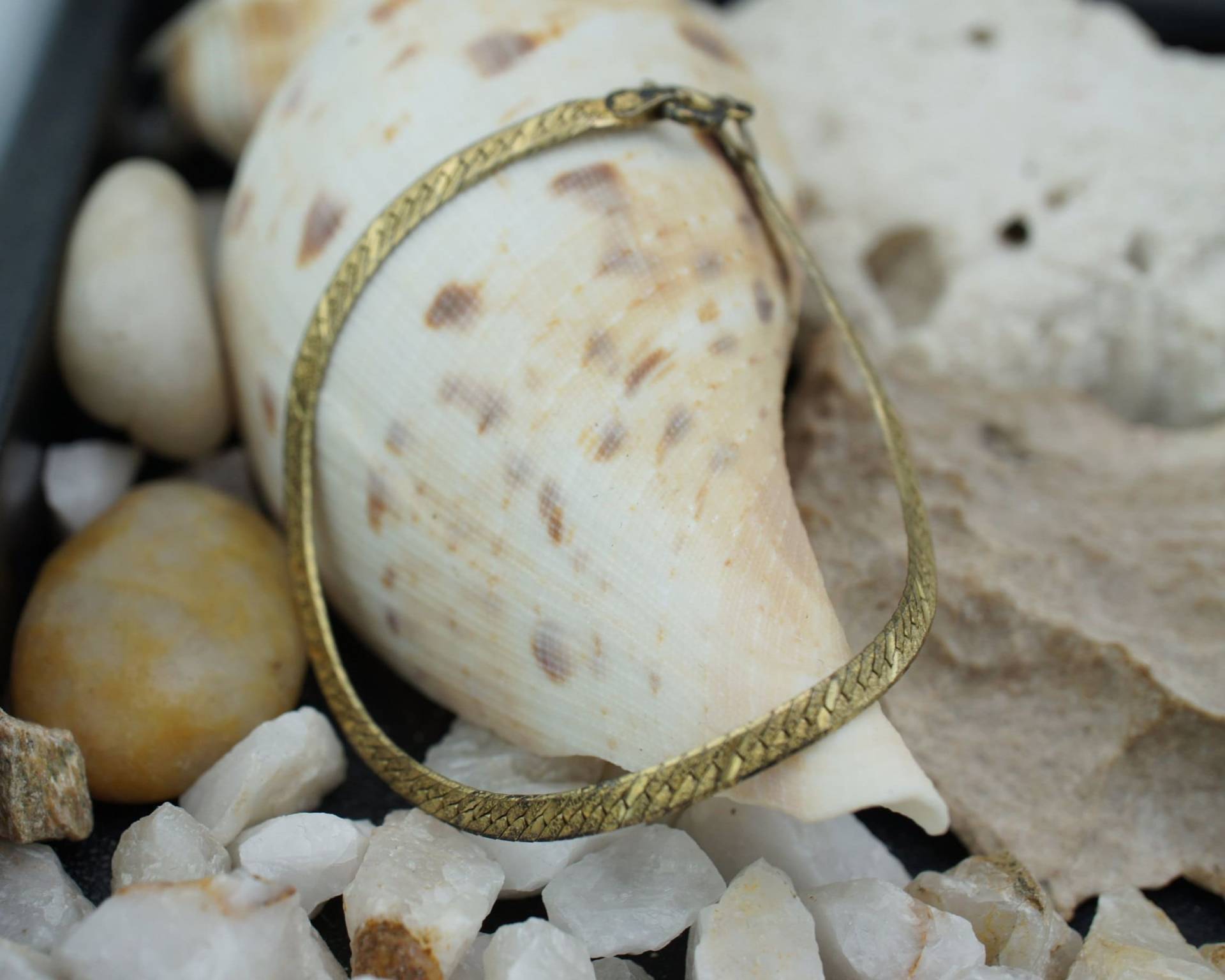 Jahrgang Art-Deco-Armband Silber 925 Italien Fischgrät Schlange Armbandkette Gold Vermeil-Modern-Art-Deco-st616 von LOVNTG