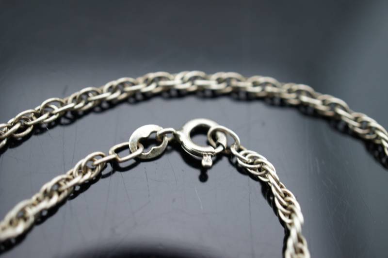 Vintage Art-Deco-Armband Silber 925 Verdreht Entwurf Armband Kette Unisex Schmuck St698 von LOVNTG