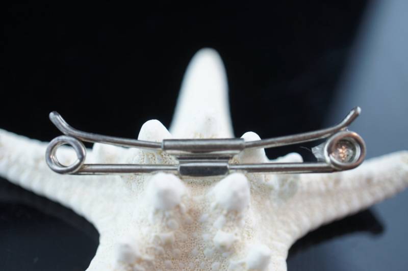 Vintage Krawattennadel Clip Verschluss Sterlingsilber Von Einer Qualität Männer Schmuckmarke Schmuck Herren Krawatte Zubehör P087 von LOVNTG