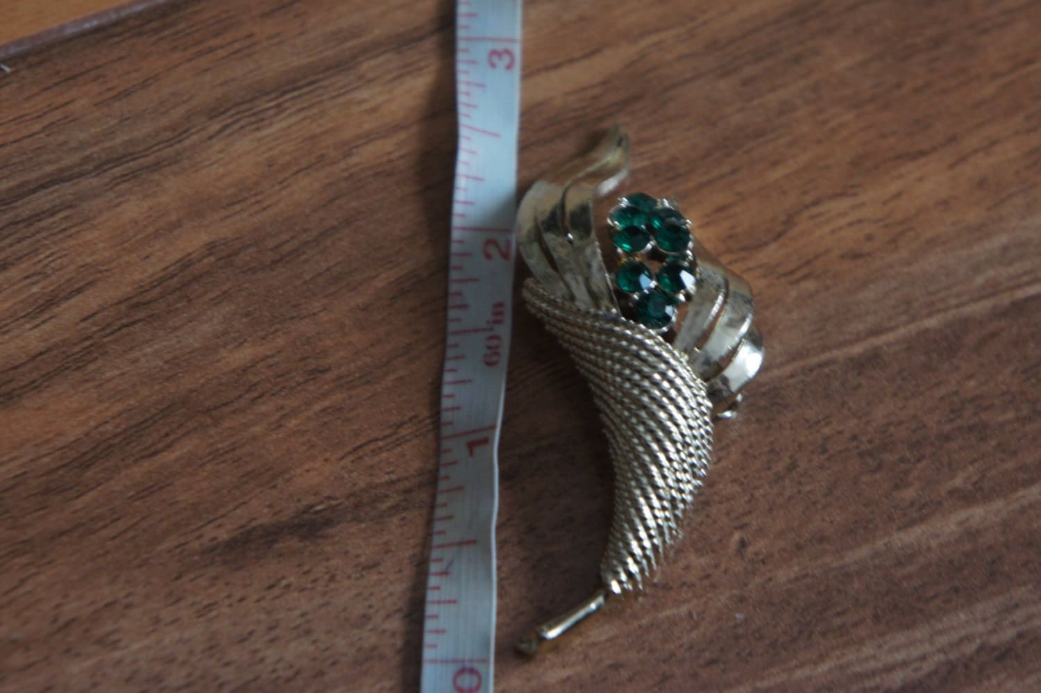 Vintage Schmuck Brosche Pin Blume Gold Strasssteine Cz Bouquet W-184 von LOVNTG