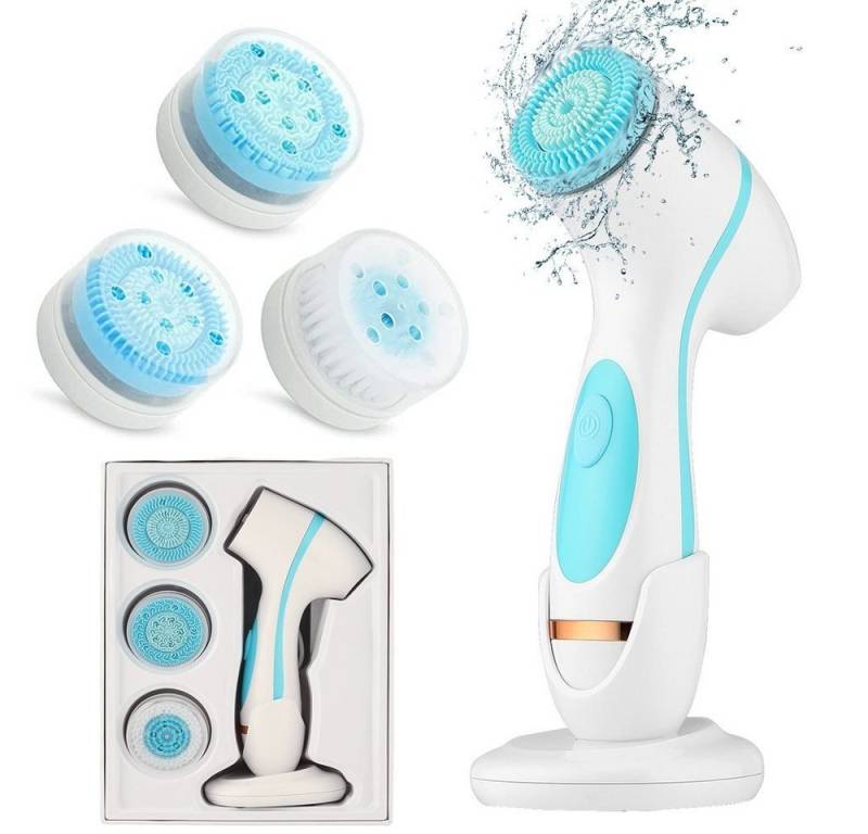 LOVONLIVE Badebürste 3 in 1 Elektrische Gesichtsbürste Gesichtsreinigungsbürste, Wiederaufladbares Gesichtsreinigungsset Schmutzablösung Ölentfernung von LOVONLIVE