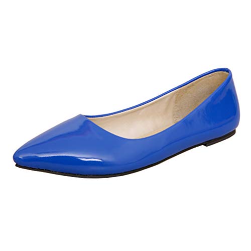 Lovouo Pumps, Ballerinas, für Damen, flach, spitz, für Schuhe, - königsblau - Größe: 35 EU von LOVOUO