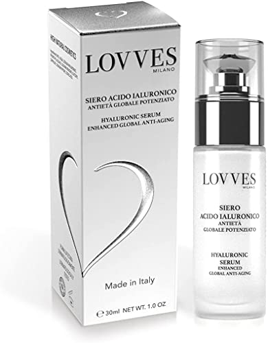 LOVVES Hyaluronsäure-Gesichtsserum, starke Anti-Aging-Funktion, Hohe Naturkosmetik, Spendet der Haut tiefe Feuchtigkeit, Anti Falten, leichte Tensor-Wirkung, für Frauen und Männer, Glasflasche 30 ml LOVVES Hyaluronsäure-Gesichtsserum, starke Anti-Aging-Funktion, Hohe Naturkosmetik, Spendet der Haut tiefe Feuchtigkeit, Anti Falten, leichte Tensor-Wirkung, für Frauen und Männer, Glasflasche 30 ml von LOVVES