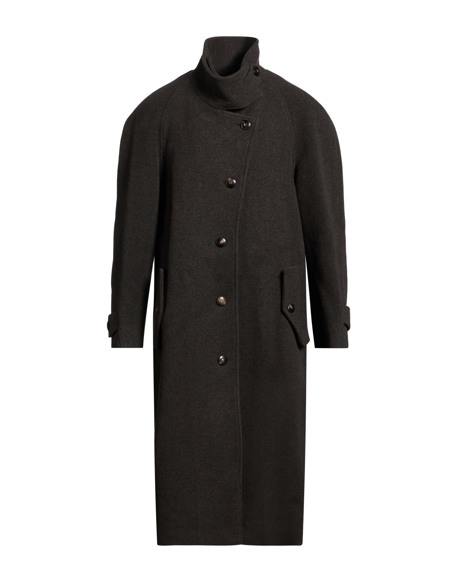 LOW CLASSIC Mantel Damen Braungrau von LOW CLASSIC