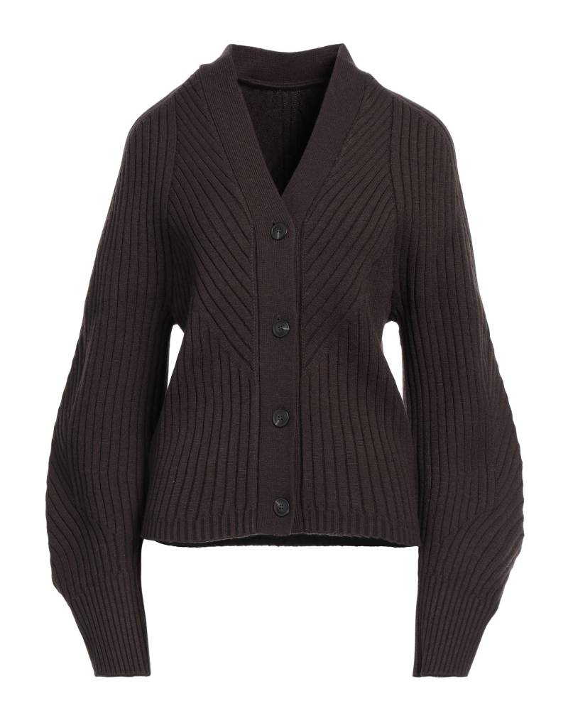 LOW CLASSIC Strickjacke Damen Dunkelbraun von LOW CLASSIC