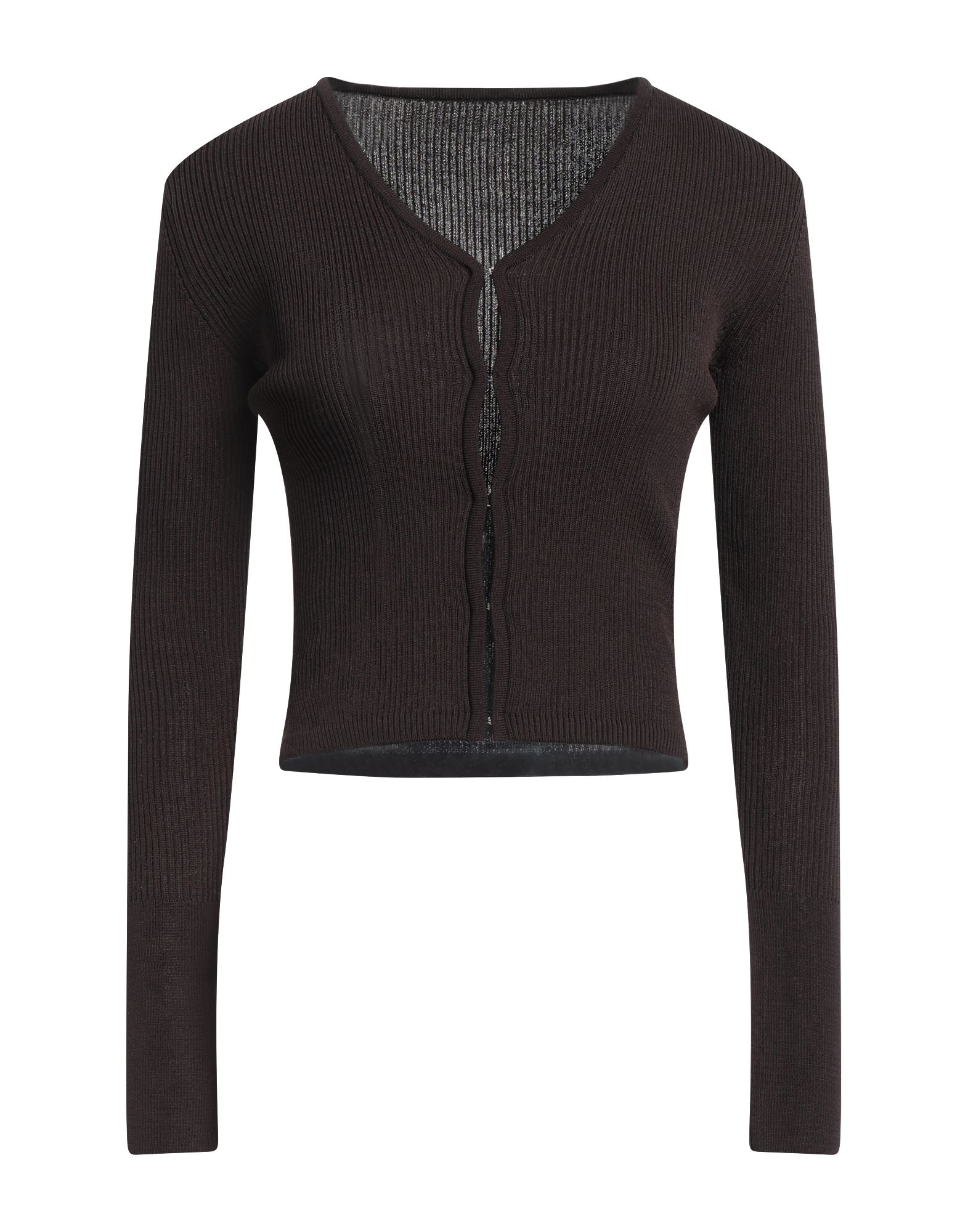 LOW CLASSIC Strickjacke Damen Dunkelbraun von LOW CLASSIC