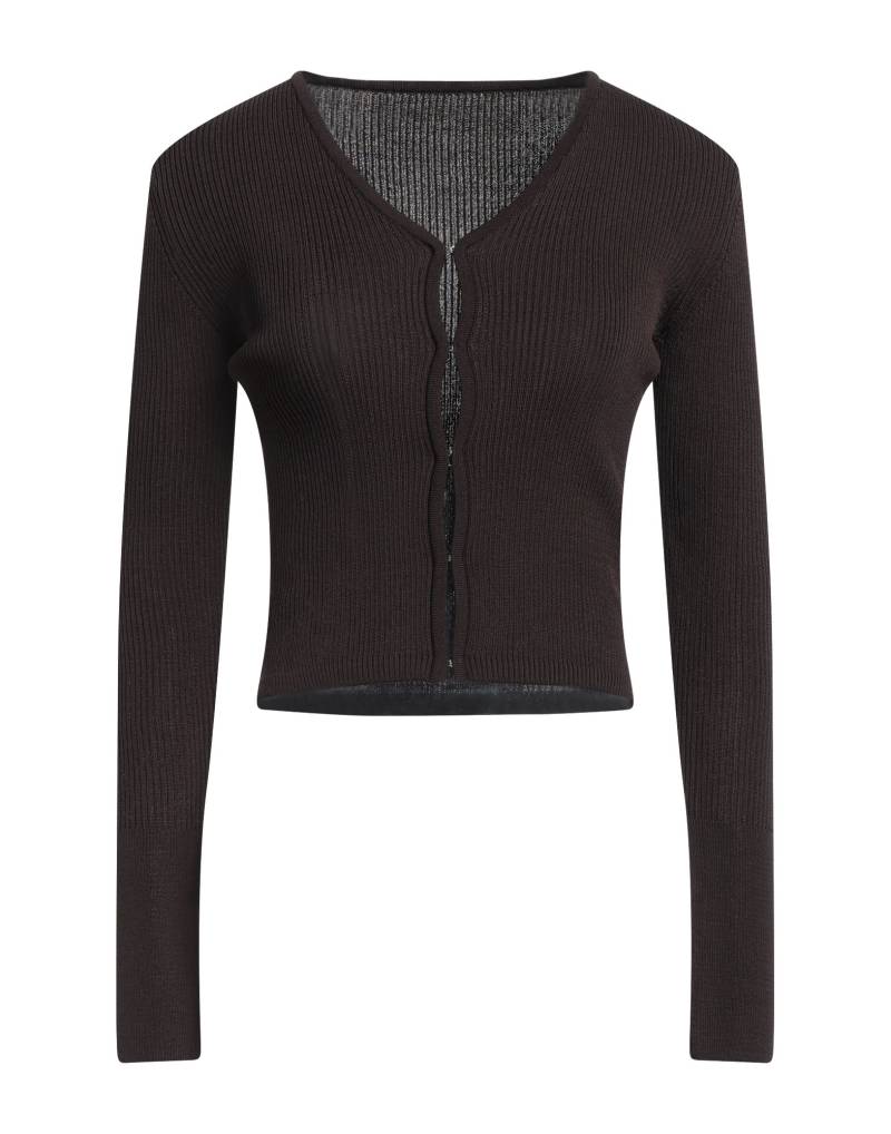 LOW CLASSIC Strickjacke Damen Dunkelbraun von LOW CLASSIC