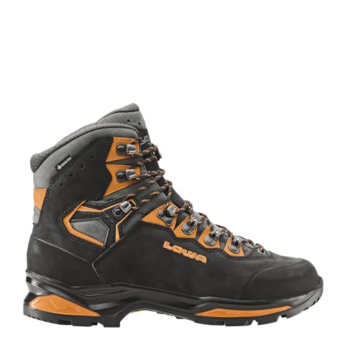 LOWA Stiefel mittel CAMINO EVO GTX schwarz/orange, 49.5 von LOWA
