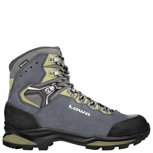 LOWA Stiefel mittel CAMINO EVO GTX stahlblau/kiwi, 46.5 von LOWA
