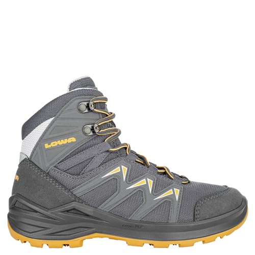 LOWA Stiefel mittel INNOX PRO GTX MID JUNIOR graphit/mango, 32 von LOWA PROFESSIONAL