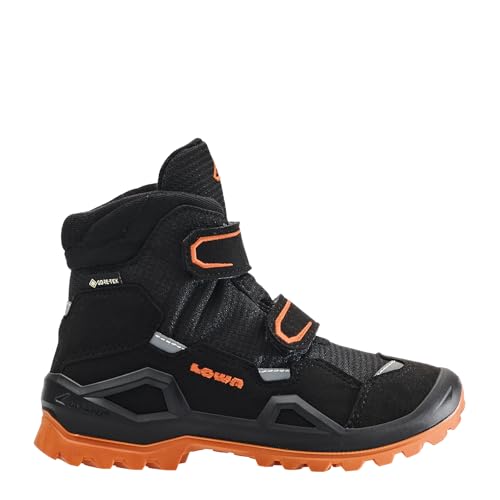 LOWA Stiefel mittel MILO EVO GTX MID JR schwarz/orange, 33 von LOWA
