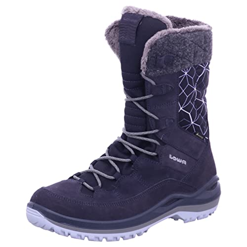 LOWA W Barina Iii GTX Blau - Gore-Tex Wasserdichter gefütterter Damen Gore-Tex Winterstiefel, Größe EU 38 - Farbe NAV von LOWA