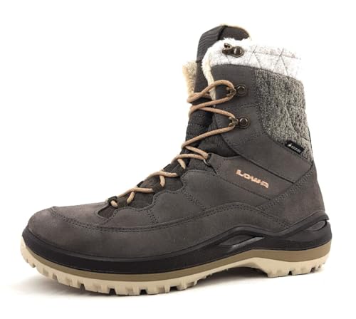 LOWA W Calceta Iii GTX Braun - Gore-Tex Gefütterter modischer Damen Gore-Tex Winterstiefel, Größe EU 42 - Farbe Stein von LOWA