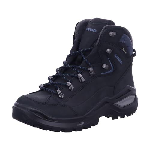 LOWA Stiefel mittel RENEGADE EVO GTX MID Ws schwarz/blau, 36.5 von LOWA