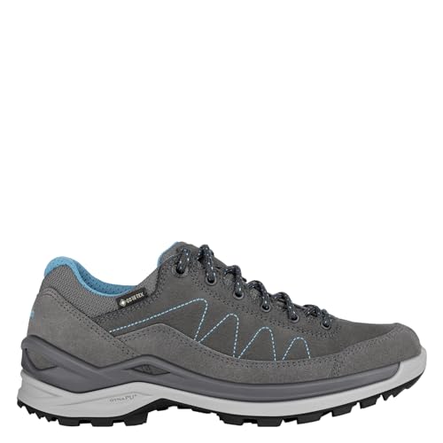Lowa Damen Wanderschuhe Toro PRO GTX LO Ws Graphit arktis dunkelgrau türkis - 7.5/41.5 von LOWA PROFESSIONAL