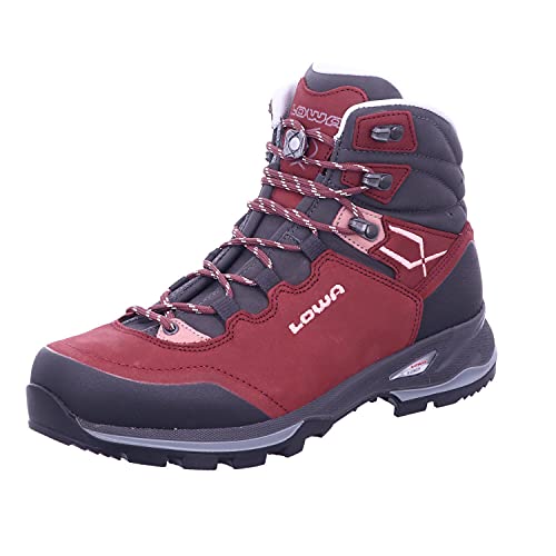 LOWA Lady Light Ll Rot - Technischer komfortabler Damen Trekkingschuh, Größe EU 42 - Farbe Bordeaux - Rose von LOWA