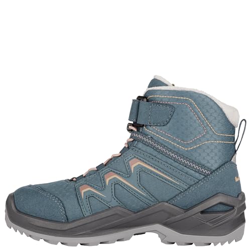 LOWA Stiefel mittel MADDOX WARM GTX MID petrol/rose 34 von LOWA