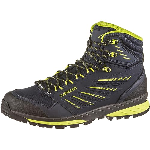 LOWA Stiefel mittel TREK EVO GTX MID navy/limone 42 von LOWA