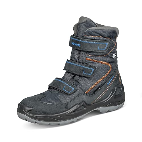 LOWA Kinder Milo GTX HI Winterstiefel, anthrazit-blau, UK 1 von LOWA