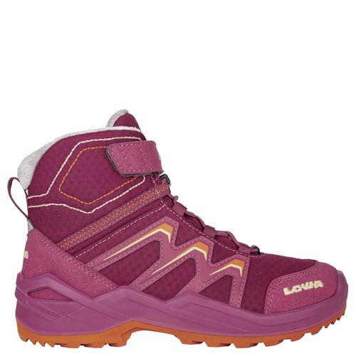LOWA Stiefel mittel MADDOX WARM GTX MID JR beere/orange, 34 von LOWA