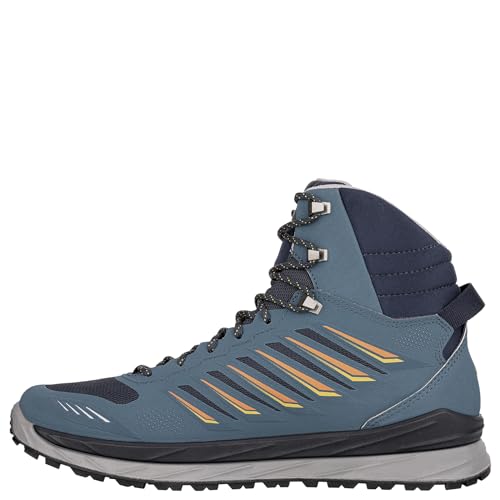 LOWA AXOS GTX MID STAHLBLAU/ORANGE - 10,5/45 von LOWA