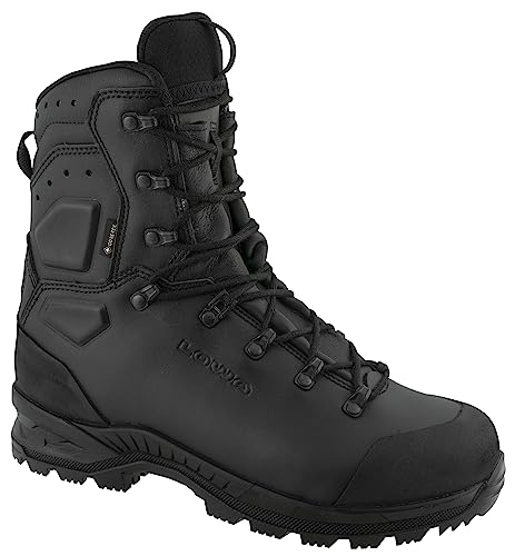 LOWA Combat Boot MK2 GTX Wide Einsatzstiefel (44.5 EU, Schwarz) von LOWA