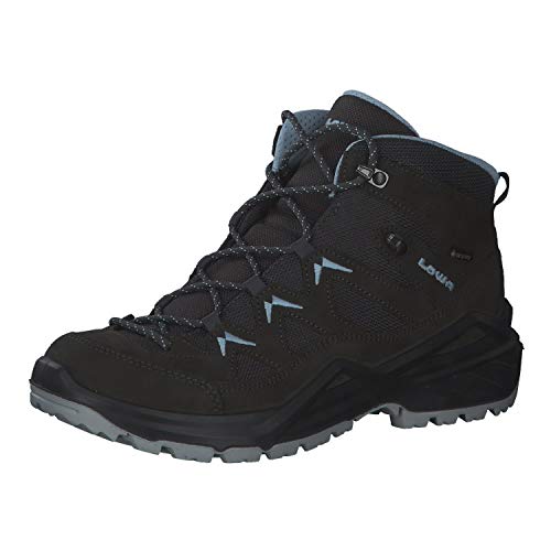 LOWA Damen Wanderschuhe Sirkos Evo GTX Mid 320801 Anthrazit/Eisblau 40 von LOWA