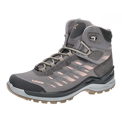 LOWA Stiefel mittel FERROX GTX MID Ws grau/rose 38 von LOWA