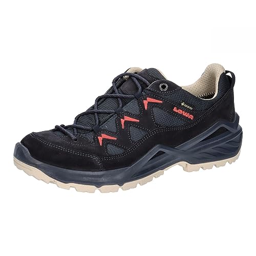 LOWA Damen Wanderschuhe Sirkos EVO GTX Low 320805 Navy-Rotholz 37.5 von LOWA