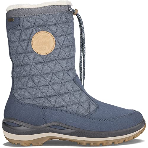 LOWA W Fedaia Gtx Blau - Gore-Tex Modischer warmer Damen Gore-Tex Winterstiefel, Größe EU 39.5 - Farbe Stahlblau von LOWA