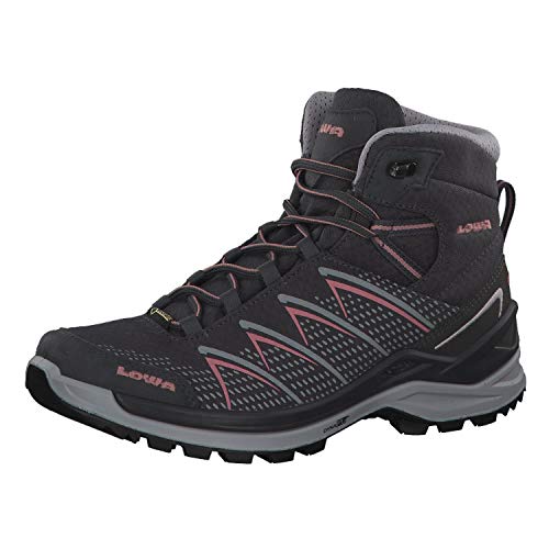 LOWA FERROX PRO GTX MID Ws Damen Wanderstiefel Trekkingschuh Outdoor Goretex Grau, Schuhgröße:38 EU von LOWA