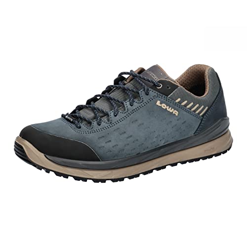 LOWA Halbschuh Malta GTX LO stahlblau/Dune 40 von LOWA