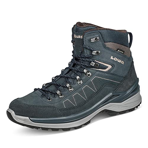 LOWA Stiefel mittel TORO PRO GTX MID navy/braun 47 von LOWA