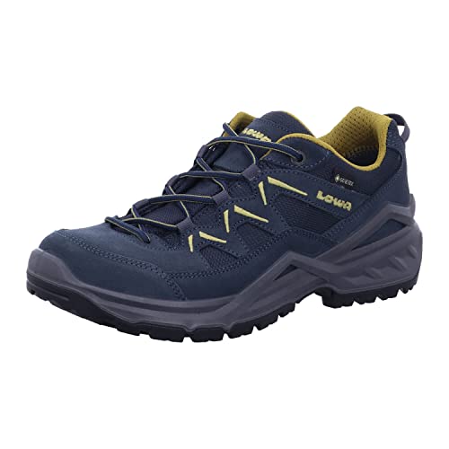 Lowa Herren Wanderschuhe Sirkos Evo GTX Low 310805 Stahlblau/Senf 40 von LOWA