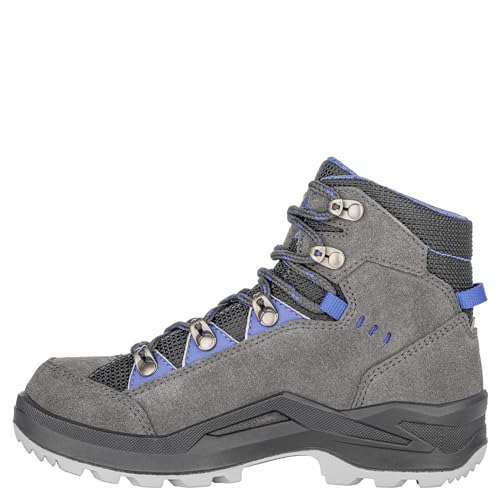 LOWA Kody Evo GTX Mid Junior 36-40 Grau - Gore-Tex Wasserdichter robuster Kinder Gore-Tex Wanderschuh, Größe EU 36 - von LOWA