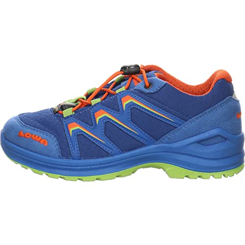 LOWA Jungen Schnürhalbschuhe Maddox GTX Low Outdoorschuh Synthetikkombination Kinderschuhe Uni Maddox blau Trekking-wandern von LOWA