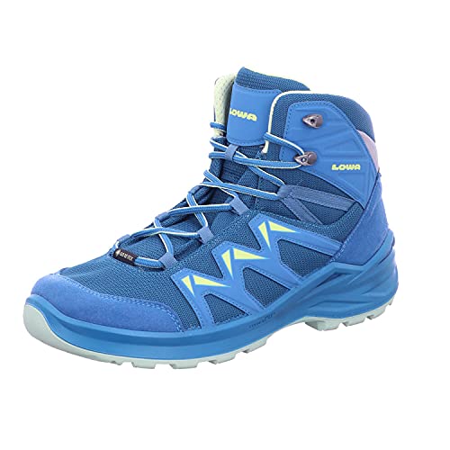 LOWA Junior Innox Pro GTX Mid 36-40 Blau - Gore-Tex Wasserdichter robuster Kinder Gore-Tex Multifunktionsschuh, Größe von LOWA