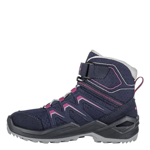 LOWA Stiefel mittel MADDOX WARM GTX MID navy/pink 34 von LOWA