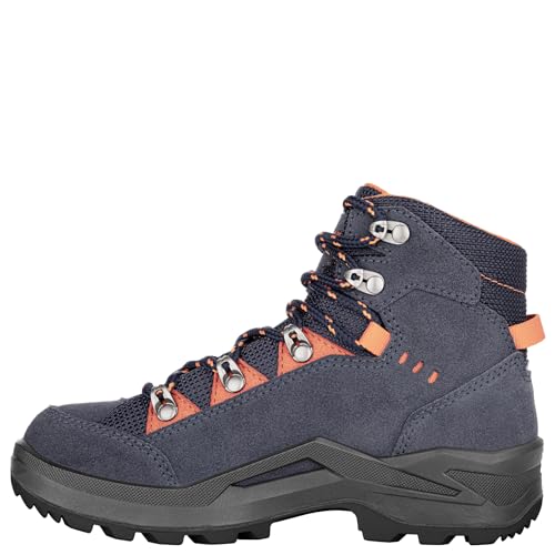 LOWA Kody Evo GTX Mid Junior 27-35 Blau - Gore-Tex Wasserdichter robuster Kinder Gore-Tex Wanderschuh, Größe EU 33 - von LOWA