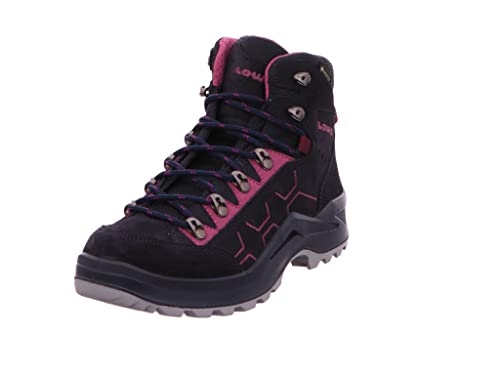 LOWA Kody Evo GTX Mid Junior 36-40 Grau - Gore-Tex Wasserdichter robuster Kinder Gore-Tex Wanderschuh, Größe EU 37 - von LOWA