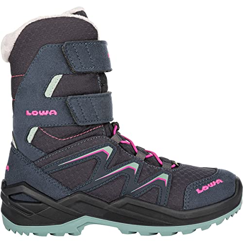 LOWA Maddox Warm Gtx Hi 36-40 Blau - Gore-Tex Leichter warmer Kinder Gore-Tex Winterstiefel, Größe EU 36 - Farbe Stah von LOWA