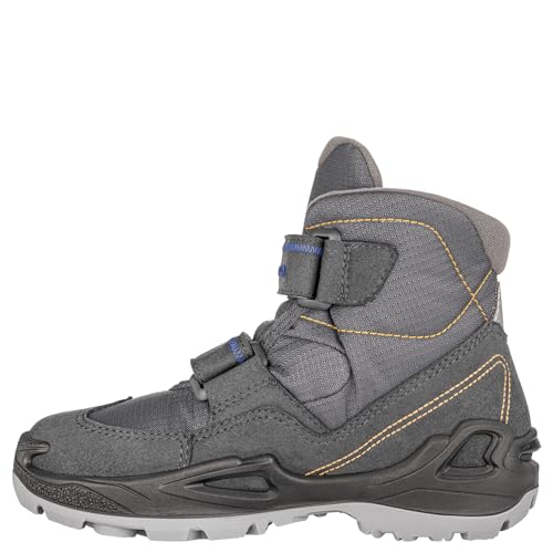 LOWA Milo Gtx Hi 25-35 Grau - Gore-Tex Gefütterter wasserdichter Kinder Gore-Tex Winterstiefel, Größe EU 30 - Farbe A von LOWA